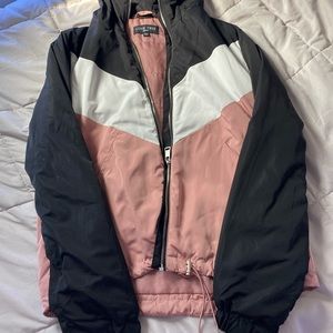 Striped light weight jacket
